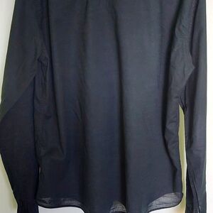 Black men's button shirt.